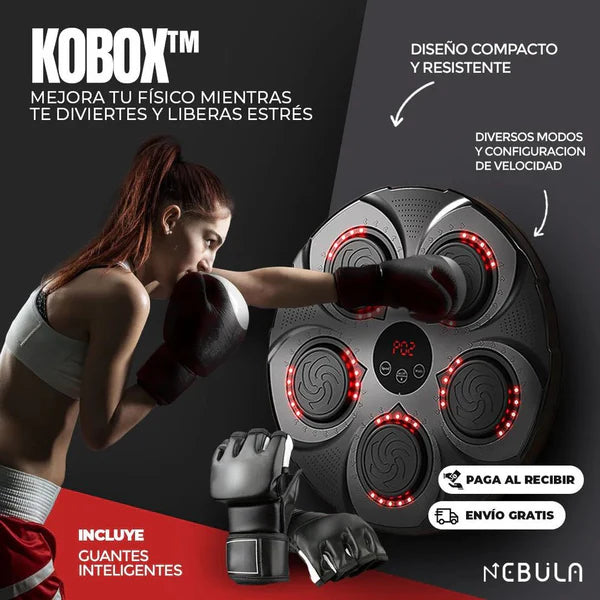 Maquina De Boxeo Musical  + Antiestrés Con Guantes 🥊 de regalo 🎁