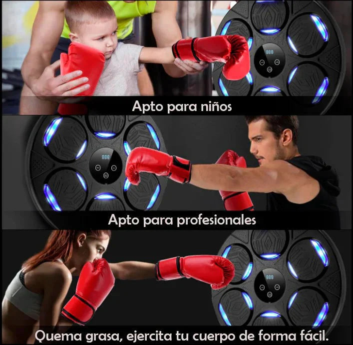 Maquina De Boxeo Musical  + Antiestrés Con Guantes 🥊 de regalo 🎁